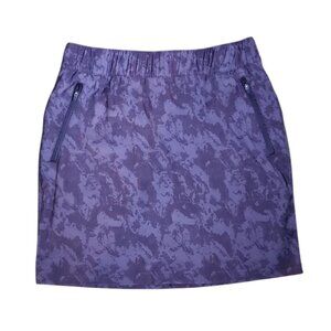 Eddie Bauer Skort Womens Size 8 Purple‎ Zipper Pocket Pull On Active Sports